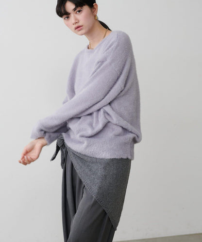 迷你羽毛柔軟針織套頭衫