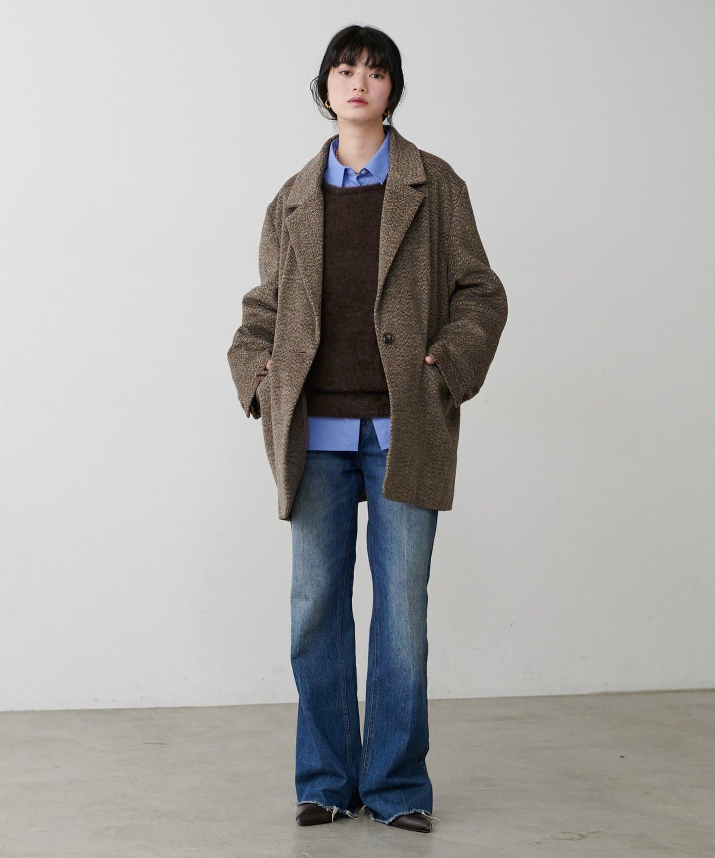 迷你羽毛柔軟針織套頭衫