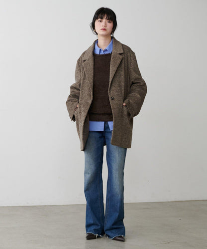 迷你羽毛柔軟針織套頭衫