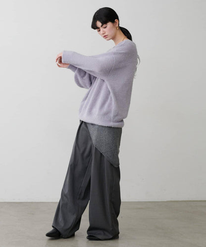 迷你羽毛柔軟針織套頭衫