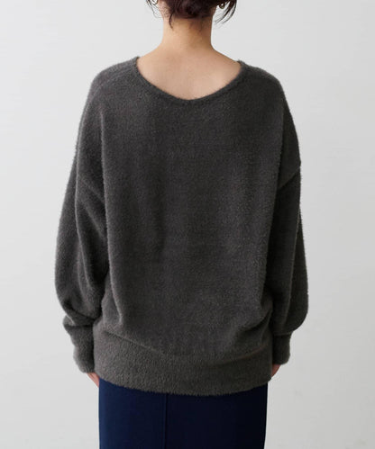 迷你羽毛柔軟針織套頭衫