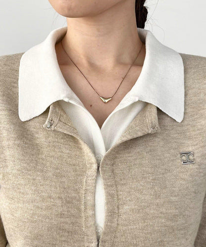 拼接設計針織開衫