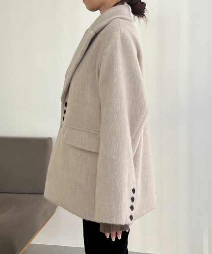 長毛羊毛大衣