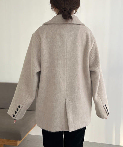 長毛羊毛大衣