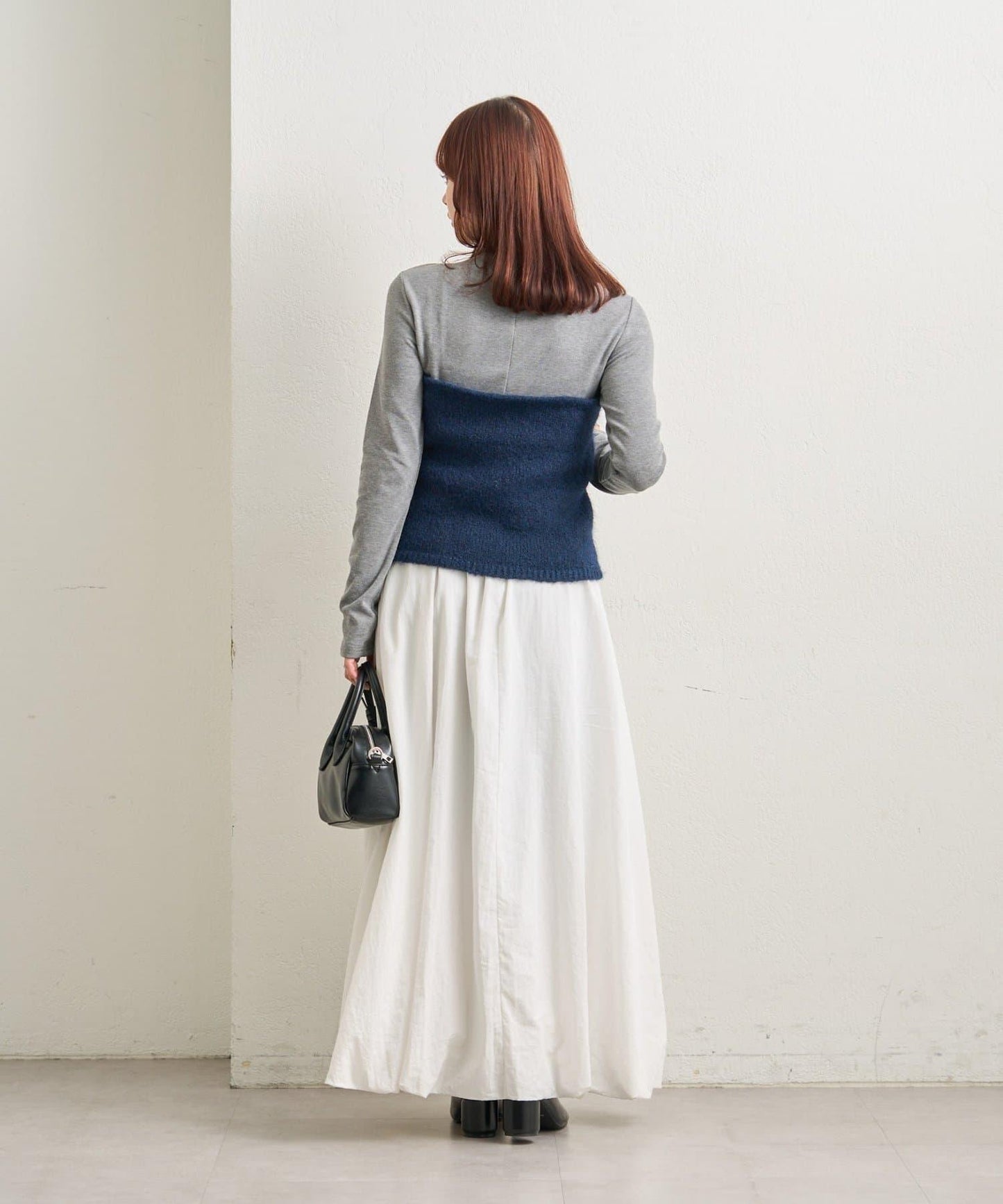 蓬鬆感掛脖針織背心