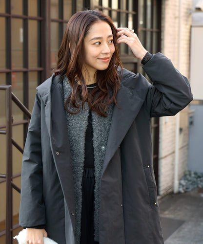 《上品顯瘦◎》啞光絎縫長款羽絨服