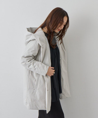 《上品顯瘦◎》啞光絎縫長款羽絨服