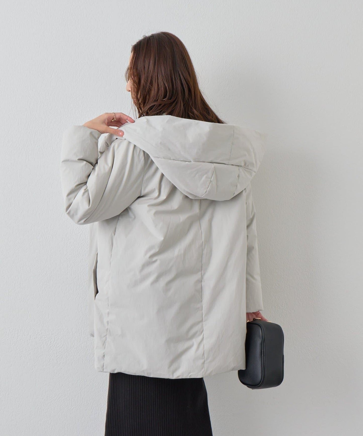 《上品顯瘦◎》啞光絎縫長款羽絨服