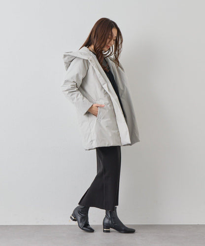 《上品顯瘦◎》啞光絎縫長款羽絨服