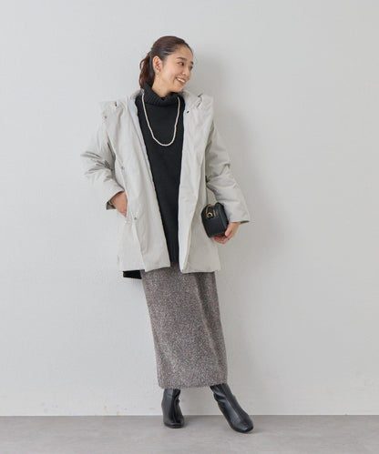 《上品顯瘦◎》啞光絎縫長款羽絨服