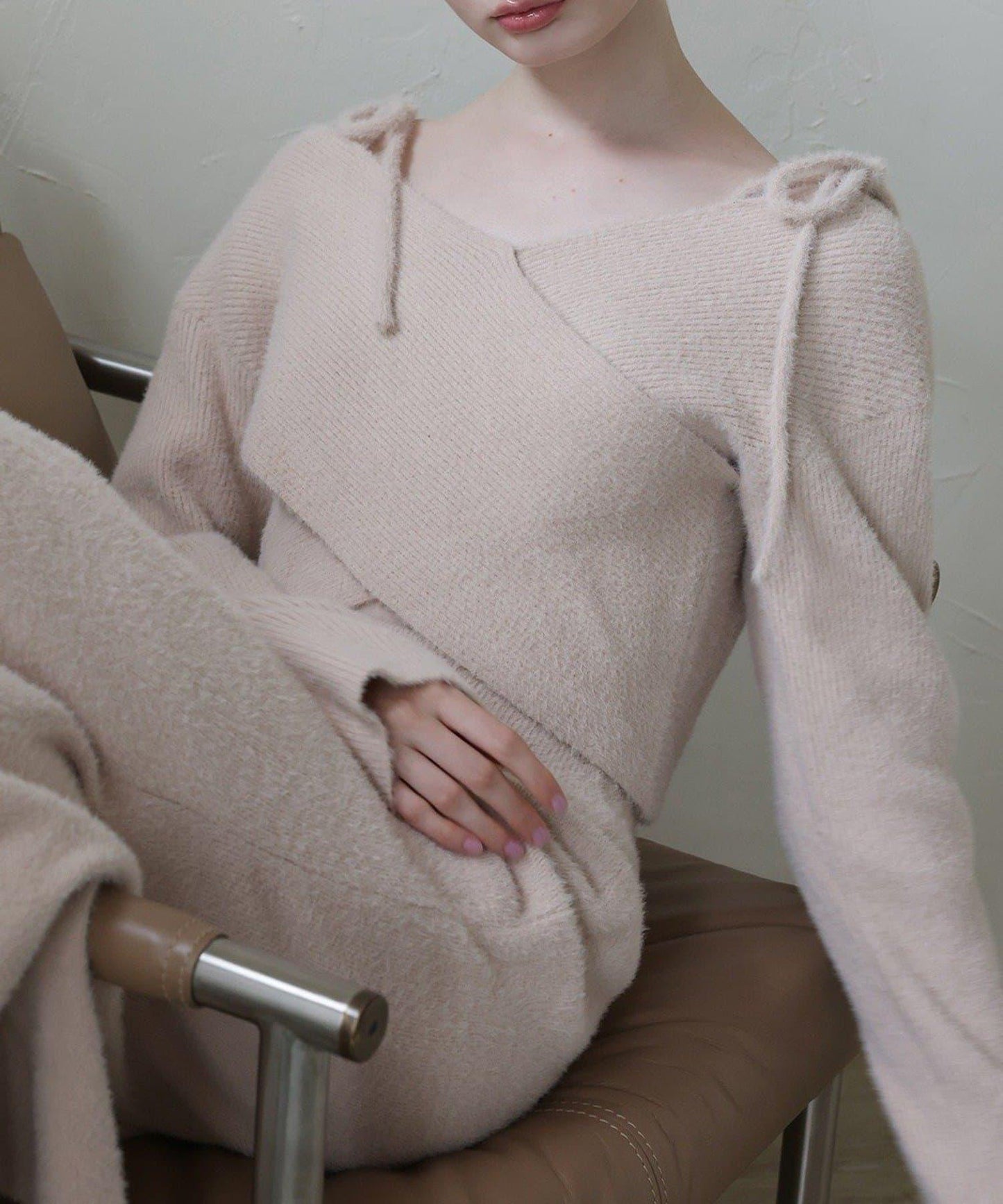 【Seemi.】交叉針織衫