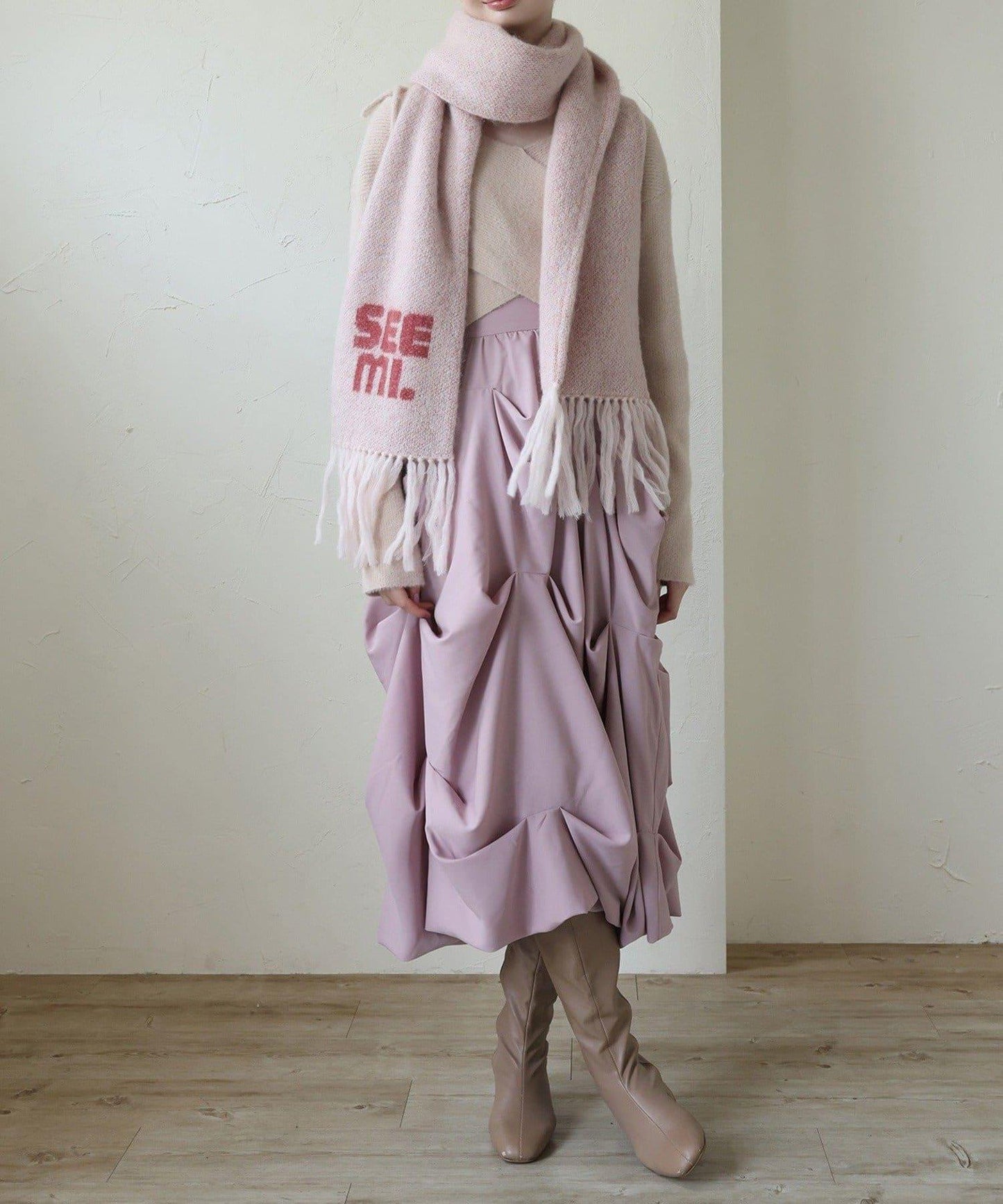 【Seemi.】交叉針織衫