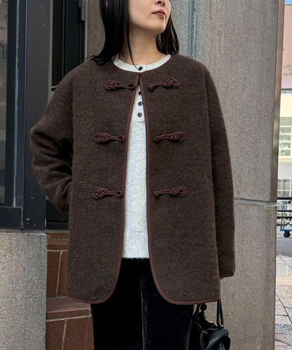 壓縮針織中式大衣