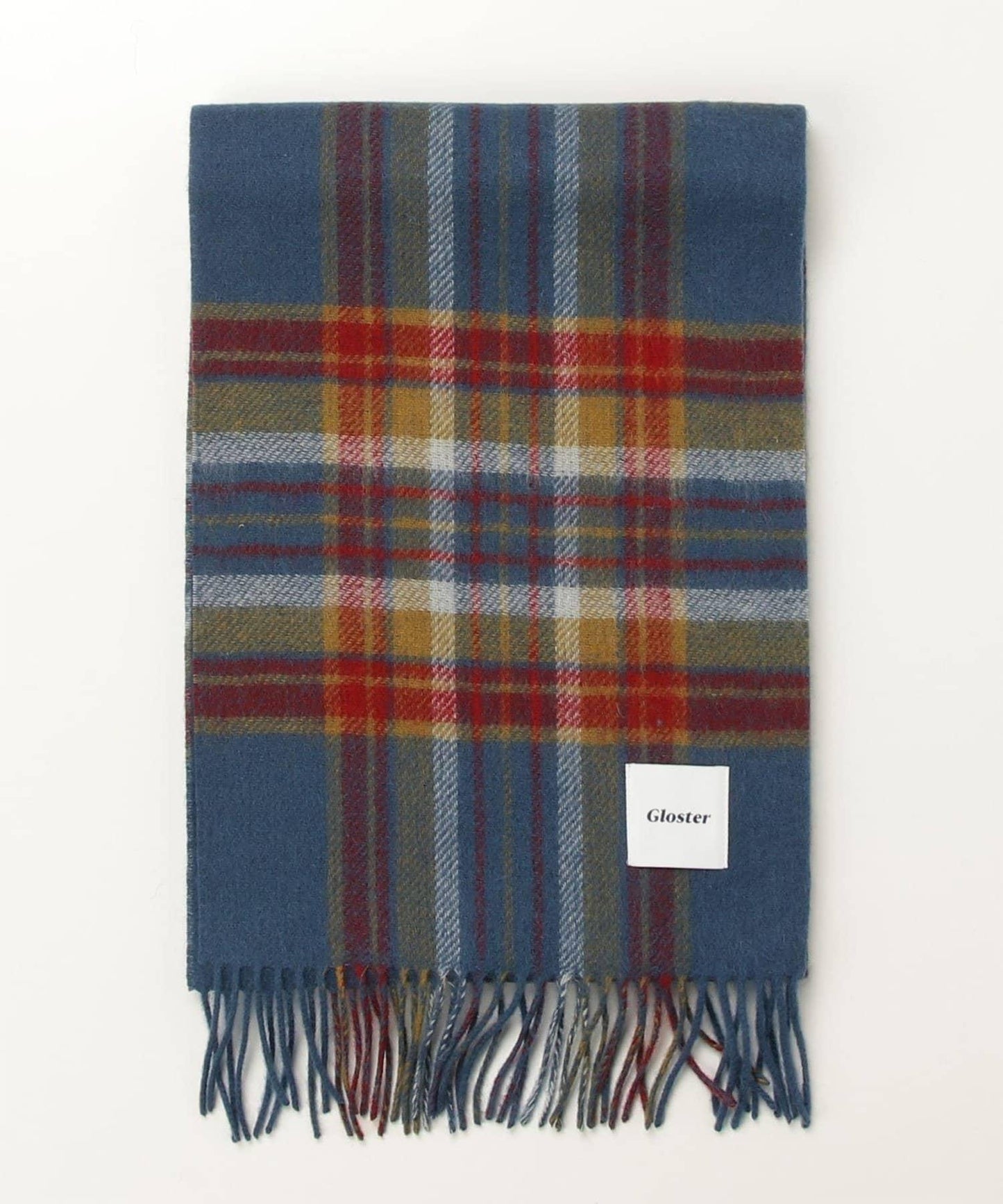 【羊絨混紡】羊毛雙面格紋圍巾