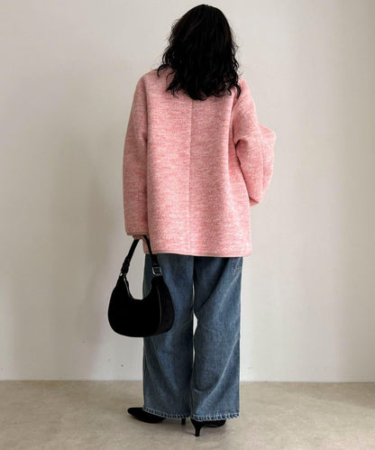 壓縮針織中式大衣