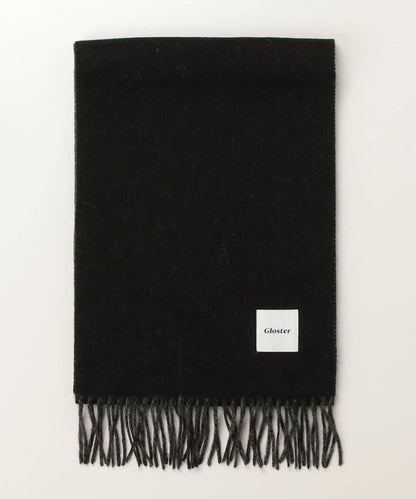 【羊絨混紡】羊毛雙面純色圍巾