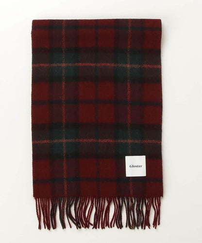 【羊絨混紡】羊毛雙面格紋圍巾