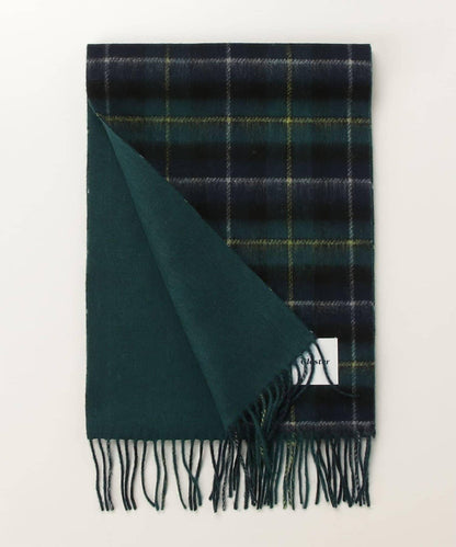 【羊絨混紡】羊毛雙面格紋圍巾