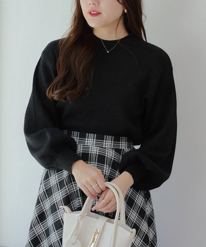 亮片羅紋針織衫