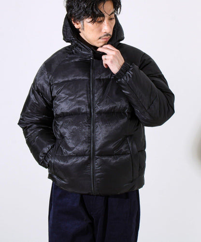 【可拆卸帽】透視感面料雙穿法中棉夾克