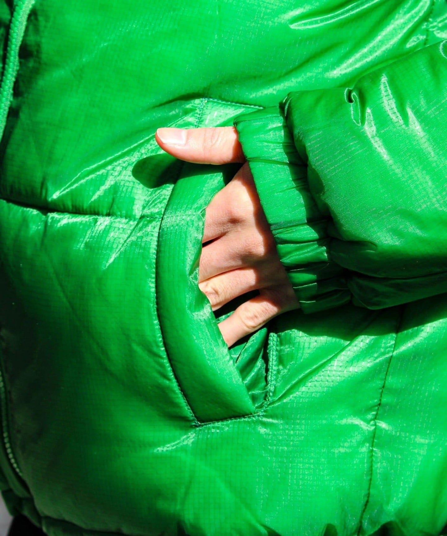 【可拆卸帽】透視感面料雙穿法中棉夾克