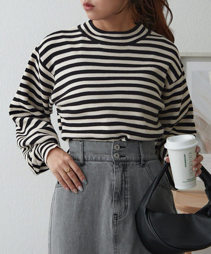 亮片羅紋針織衫