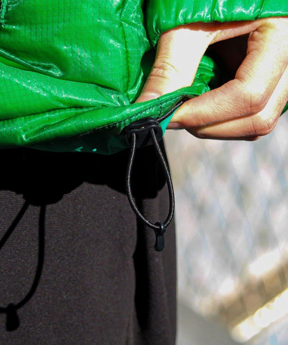 【可拆卸帽】透視感面料雙穿法中棉夾克