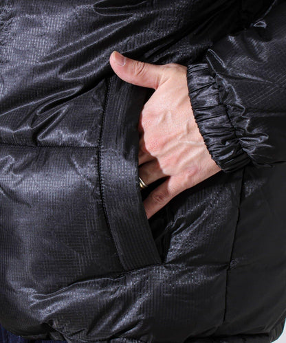 【可拆卸帽】透視感面料雙穿法中棉夾克