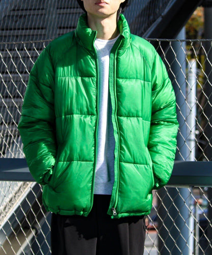 【可拆卸帽】透視感面料雙穿法中棉夾克