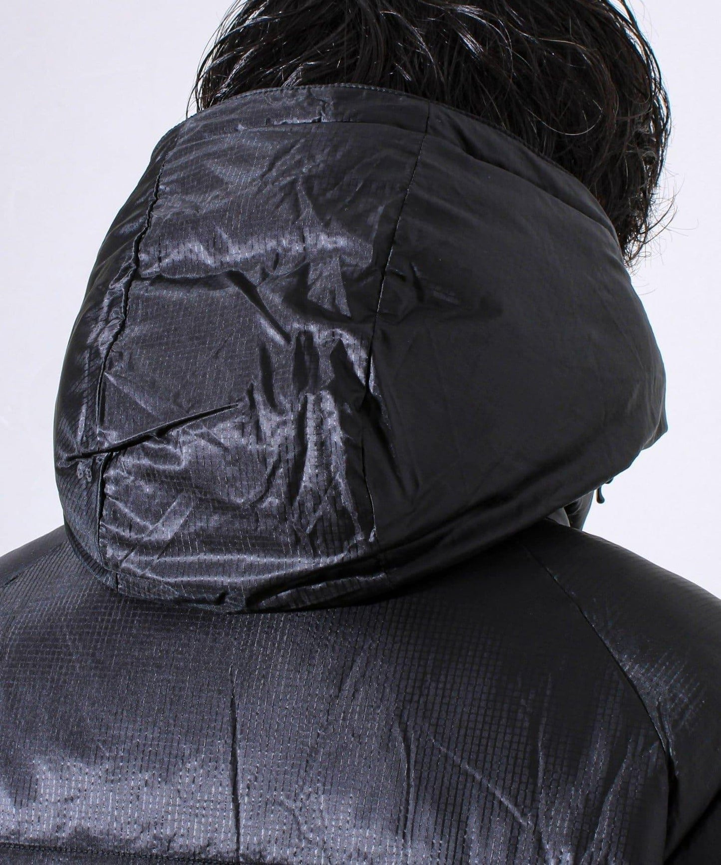 【可拆卸帽】透視感面料雙穿法中棉夾克