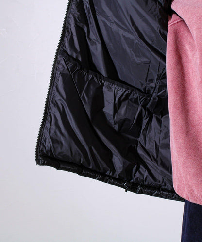 【可拆卸帽】透視感面料雙穿法中棉夾克