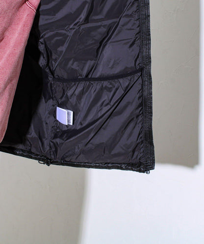 【可拆卸帽】透視感面料雙穿法中棉夾克