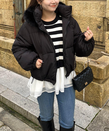 加厚仿毛皮中棉夾克