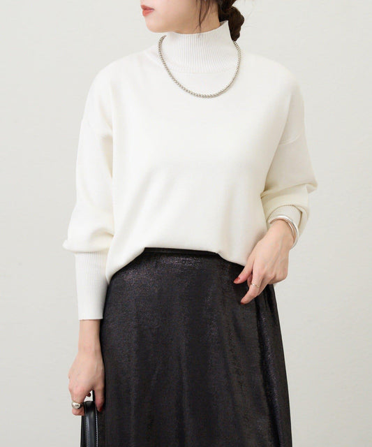 全針高領針織衫