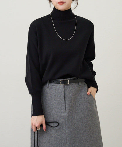 全針高領針織衫