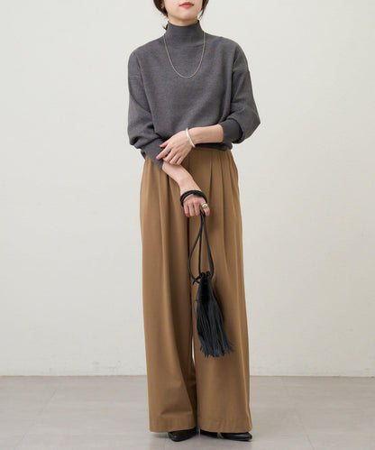 全針高領針織衫