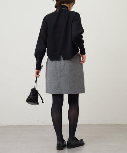 全針高領針織衫