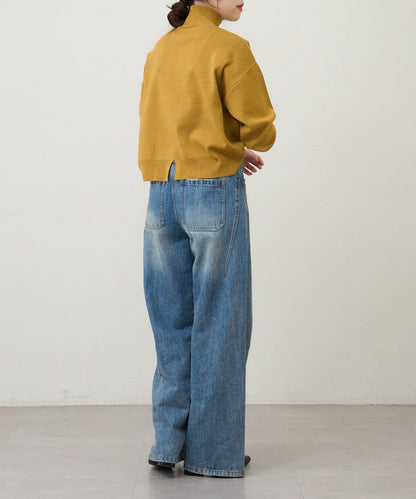 全針高領針織衫