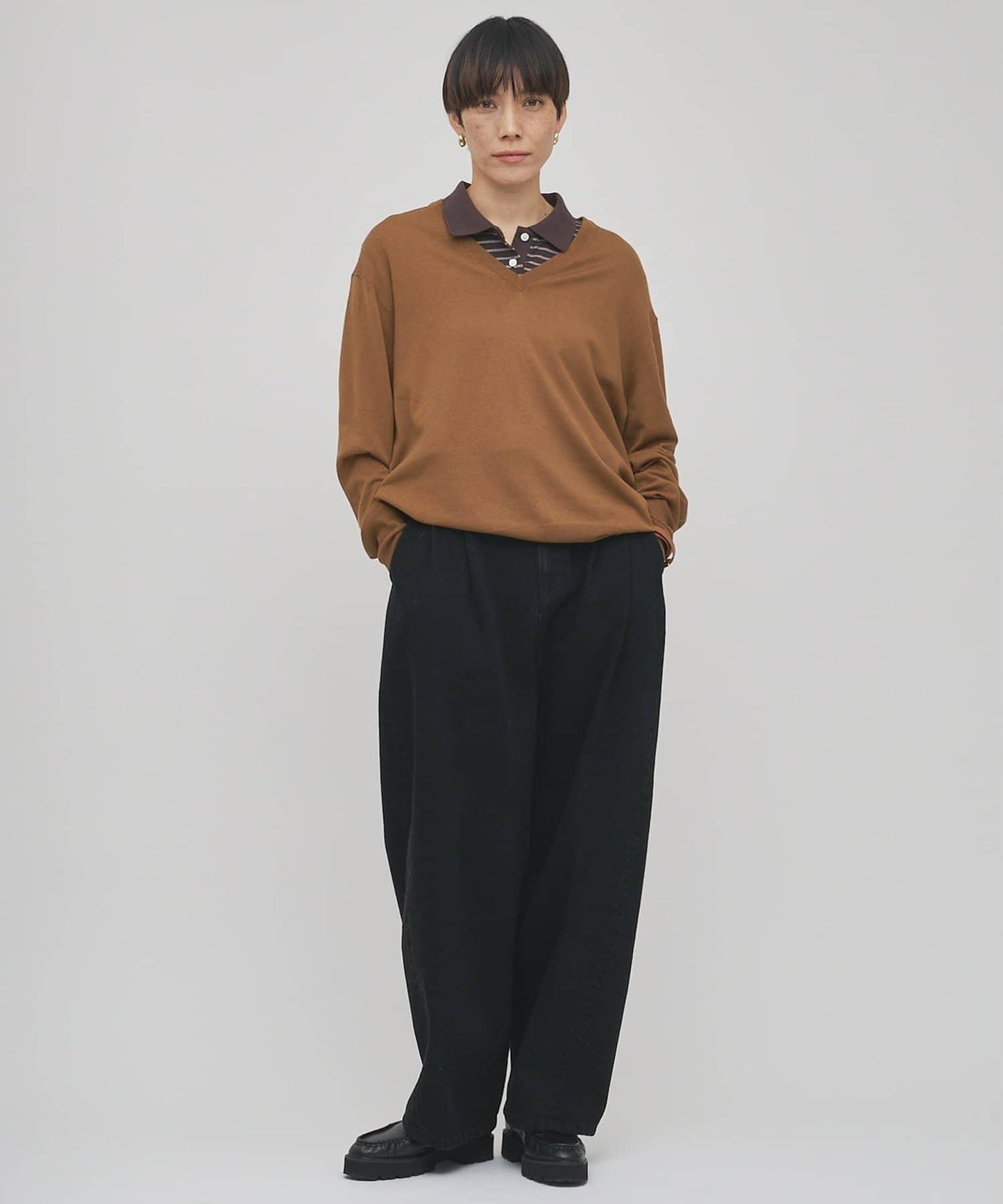 GEMINI 條紋Polo上衣