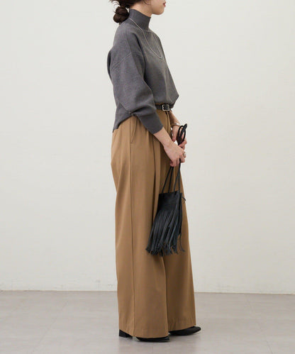 全針高領針織衫