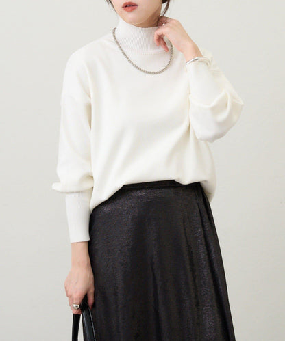 全針高領針織衫