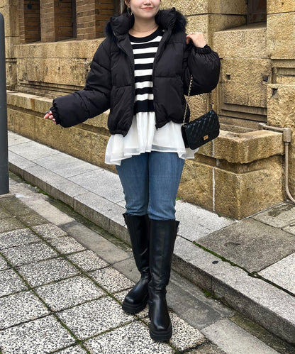 加厚仿毛皮中棉夾克