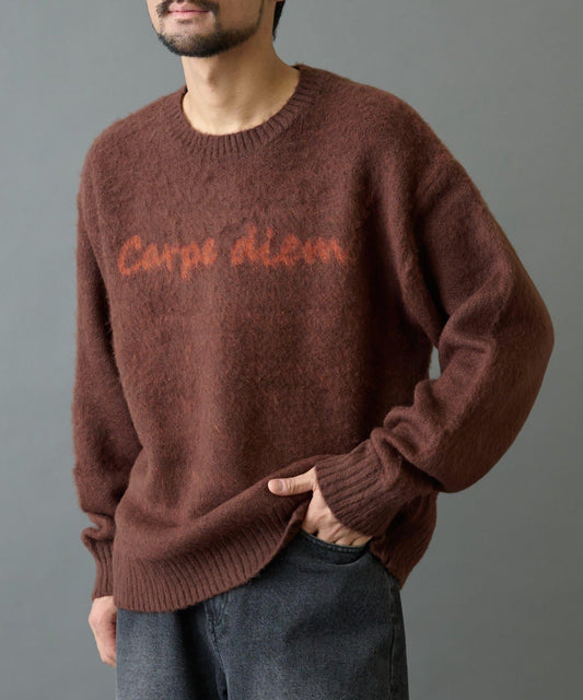 【復刻】仿馬海毛手寫風針織衫