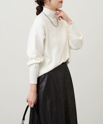 全針高領針織衫