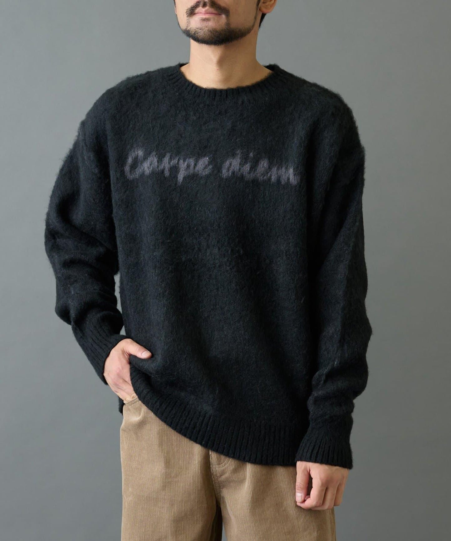 【復刻】仿馬海毛手寫風針織衫