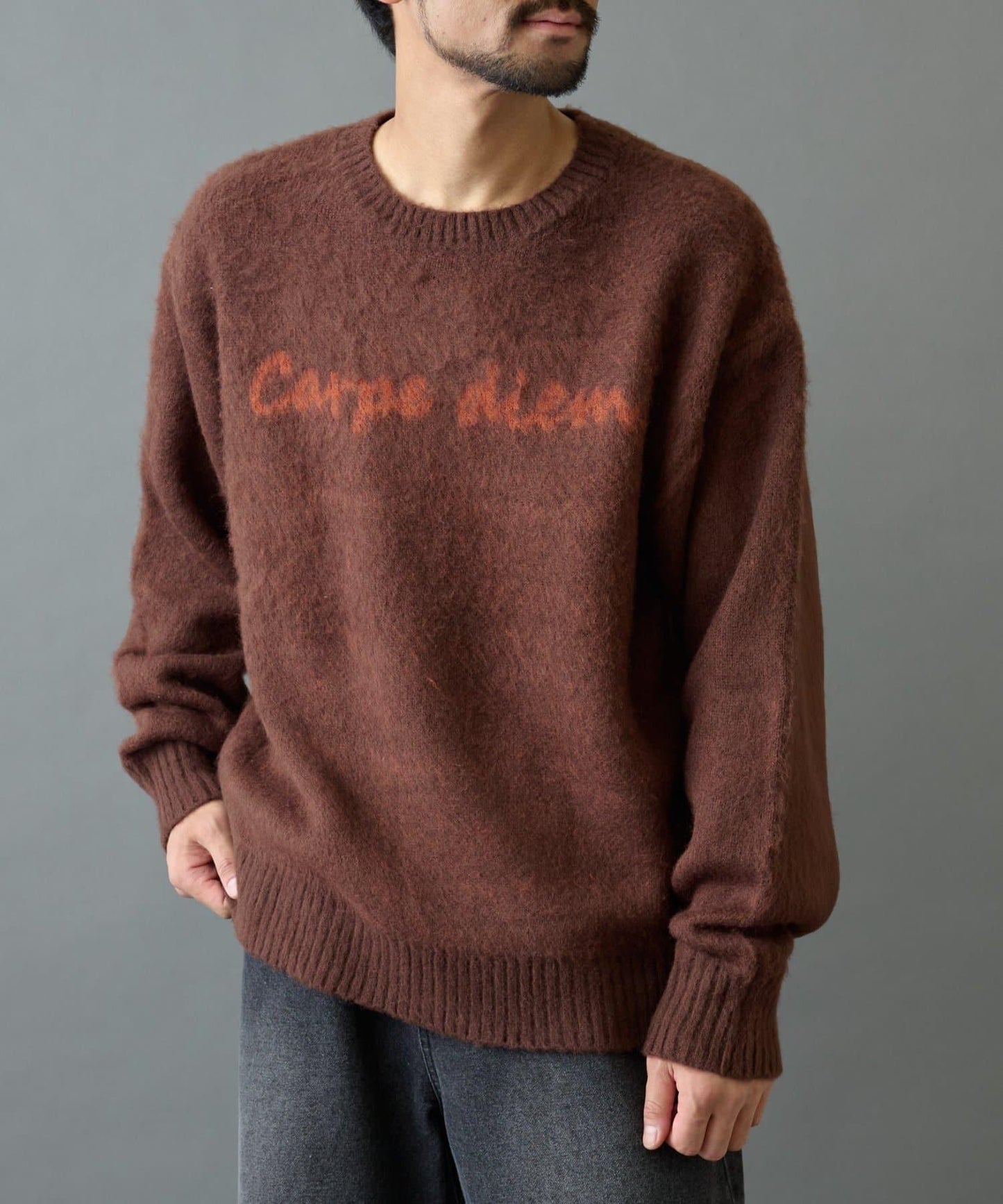 【復刻】仿馬海毛手寫風針織衫