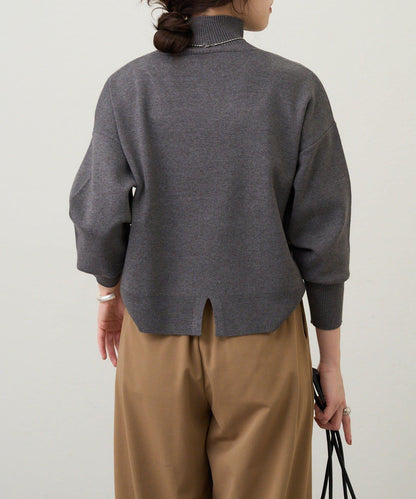 全針高領針織衫