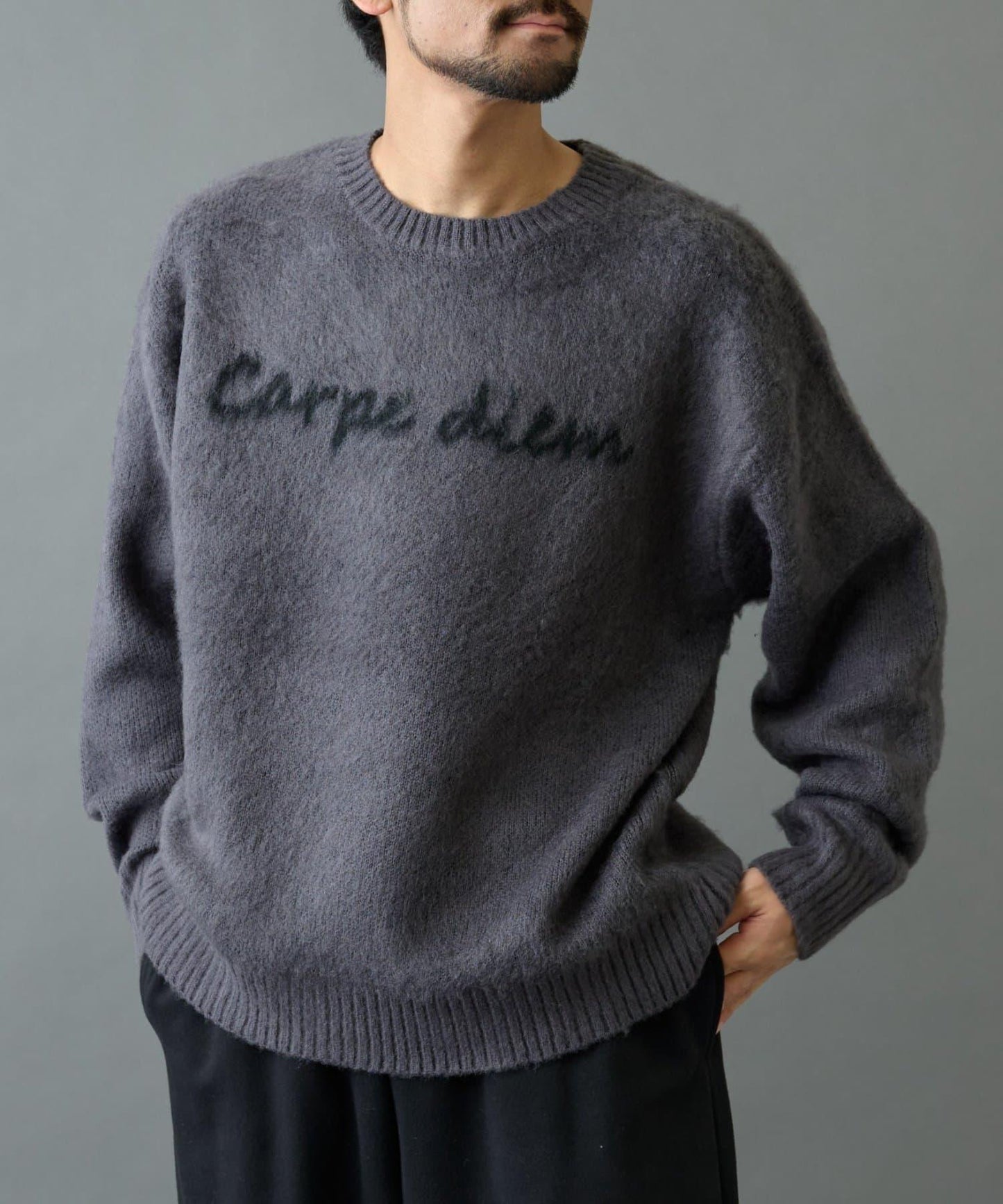 【復刻】仿馬海毛手寫風針織衫