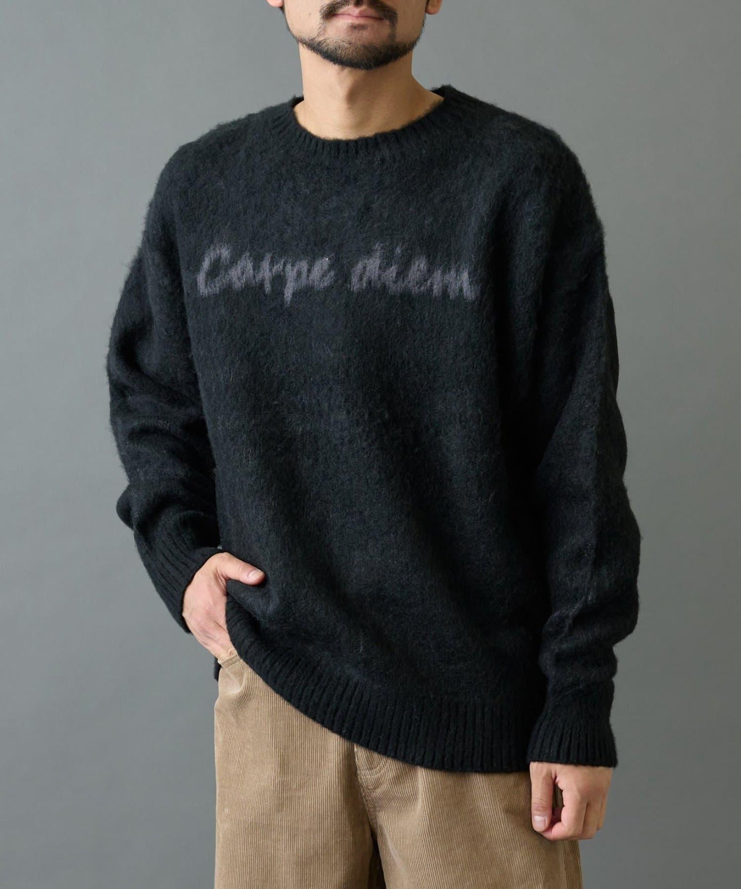 【復刻】仿馬海毛手寫風針織衫