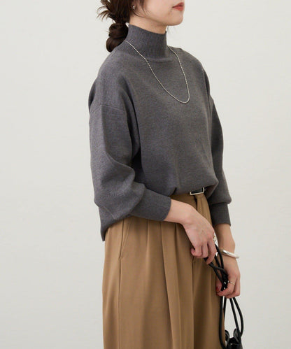 全針高領針織衫